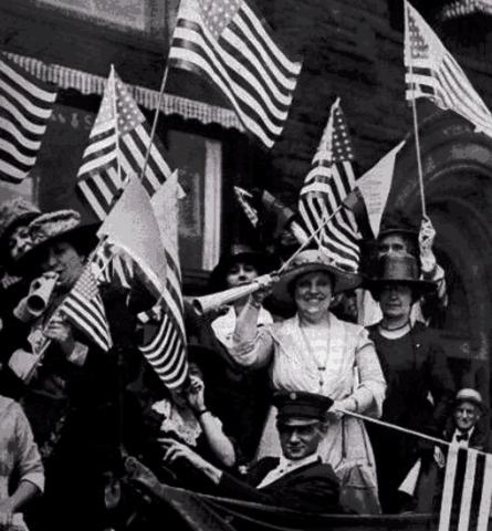 Nineteenth amendment gives women the right to vote