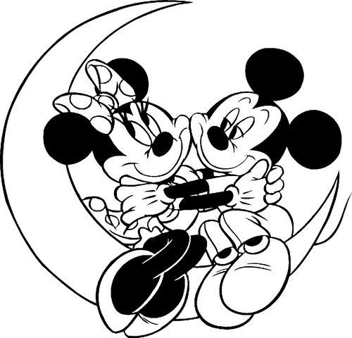 Mickey and Minnie Mouse