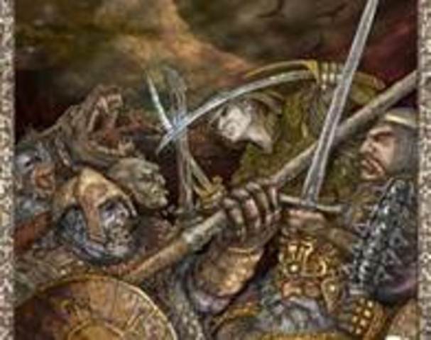 The armies band together and defeat the goblins.