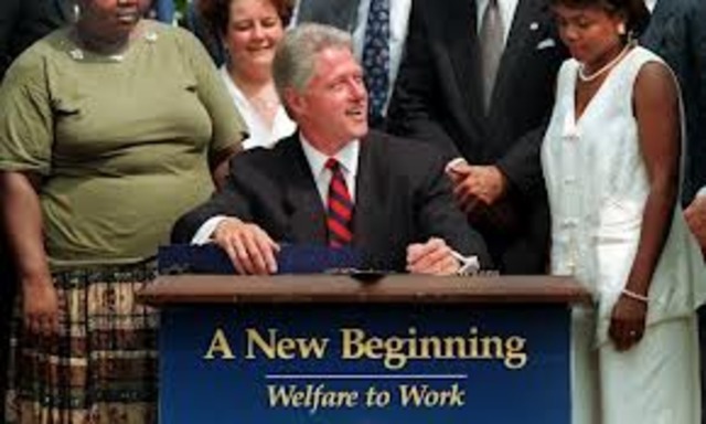 Federal welfare reform became effective