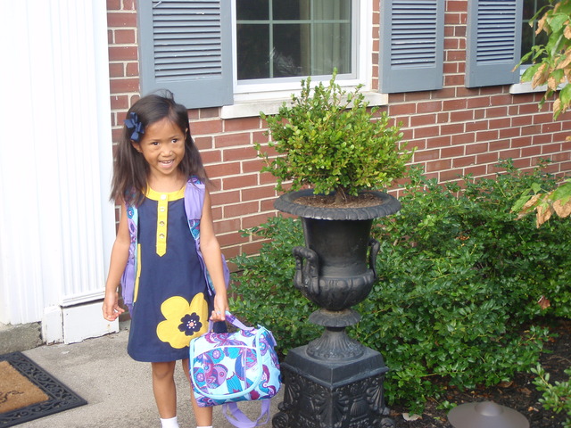 Elyse's First Day of Kindergarden