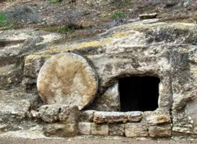 Jesus in the tomb