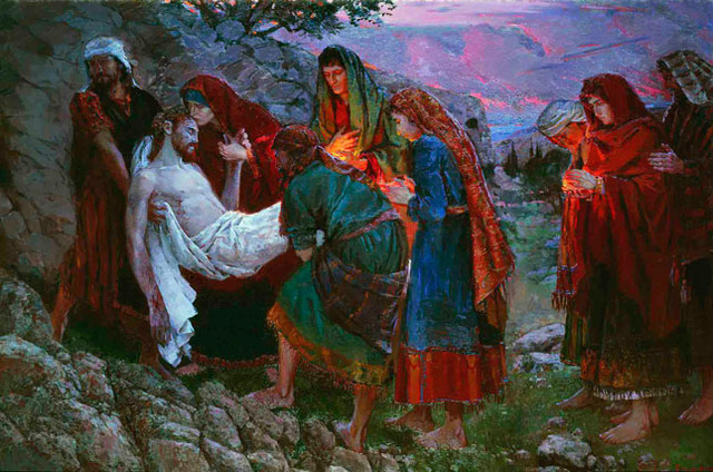 Burial in Joseph's Tomb