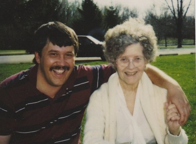 Billy visits mother in Nursing Home