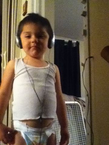 My lil brother was born