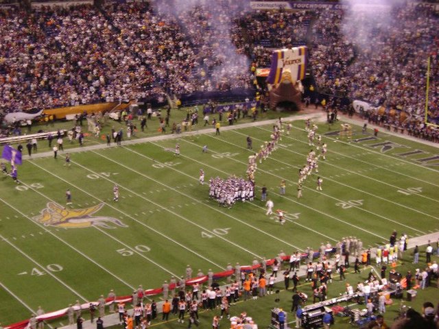 Went to a football game.