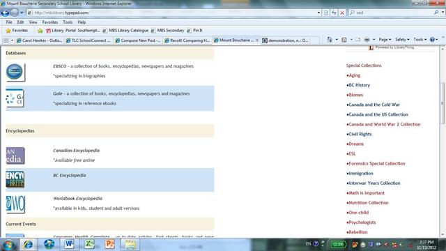 New Special Collections