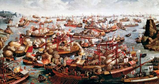 Ottomans lose the Naval Battle at Lepanto