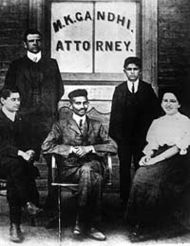 Gandhi Opens Own Law Office