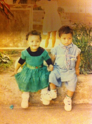 My mother took me and my brother Ronan for the June Festival at school my brother Felipe