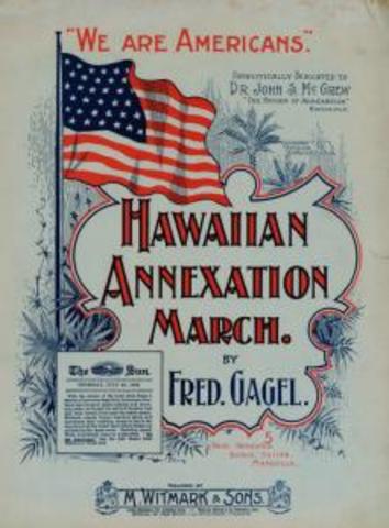 McKinley annexes Hawaii