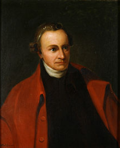 Patrick Henry delivers speech "Give me Liberty or Give me Death!"