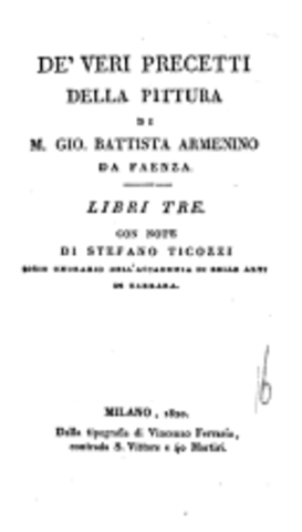 G. Armenini (De veri precetti della pittura)