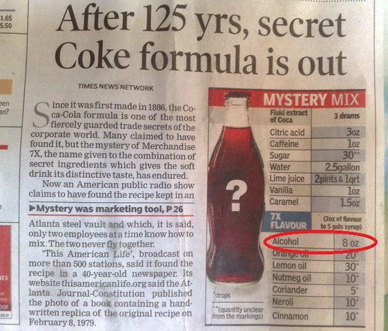coca colas secret