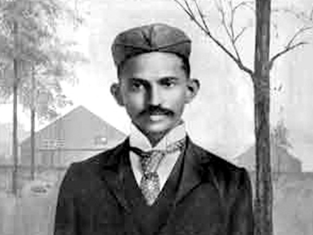 Gandhi moves with his family to Rajkot, India