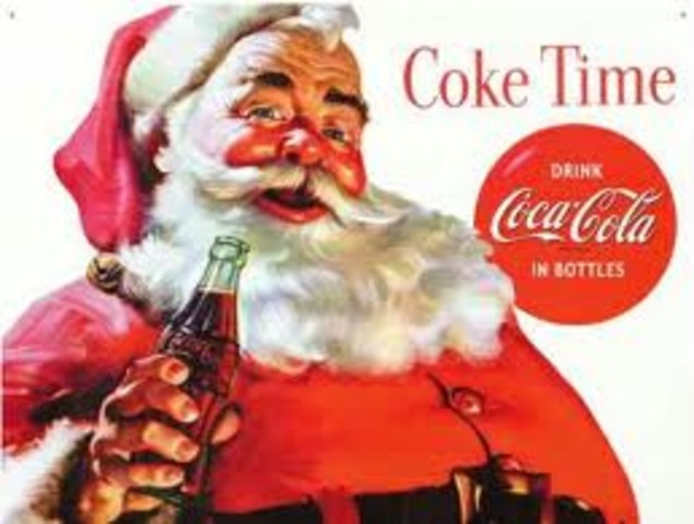 Coca Cola and Santa Claus Coincide