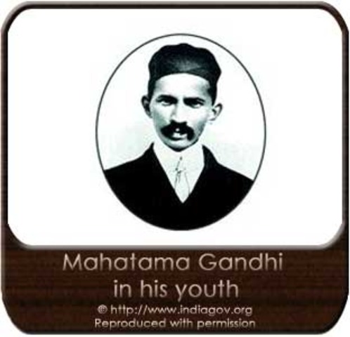 Gandhi leaves for England to study law.