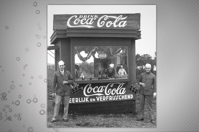 Coca Cola appears at its first Olympics in Amsterdam.