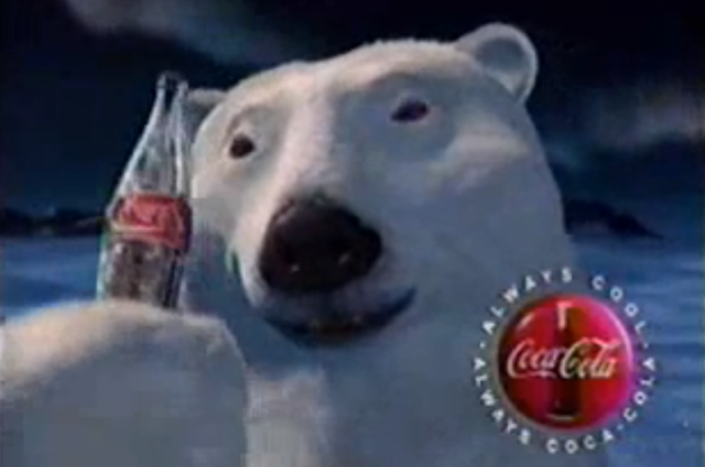 First Coca Cola bear in ads