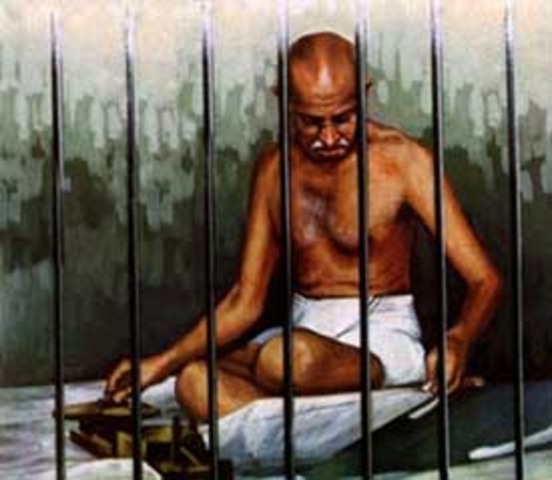 First Arrested Gandhi