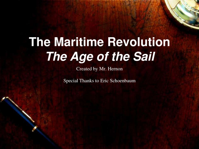 Maritime Expansion [1450-1550]
