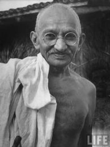 Gandhi returns home to India