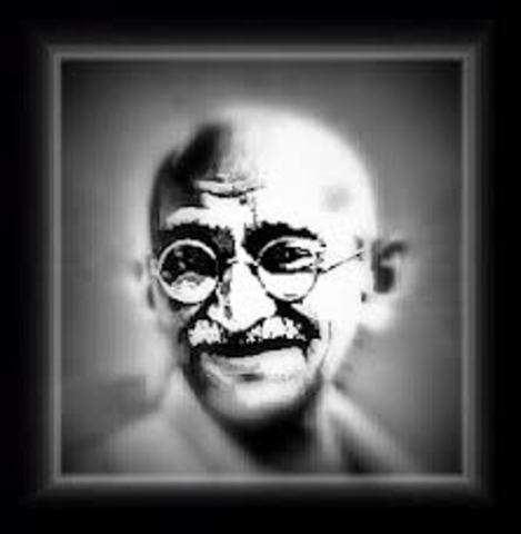 Gandhi Fasts.