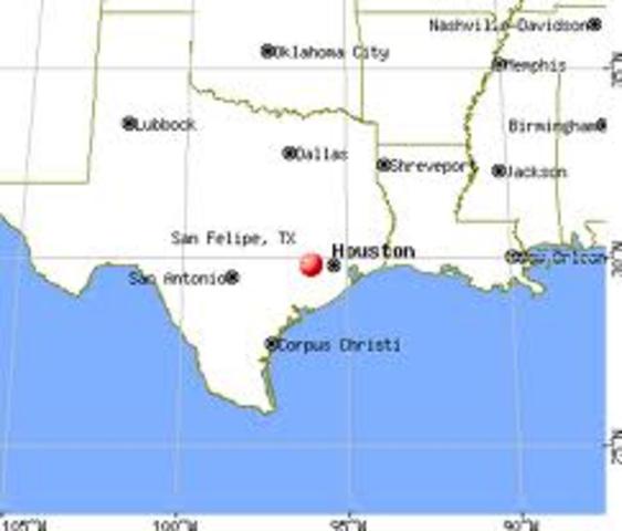 The Population of San Felipe de Austin Reaches 200