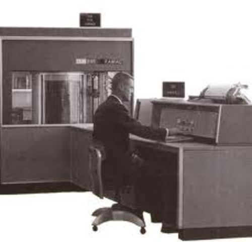 IBM 305 RAMAC Computer with Disk Drive