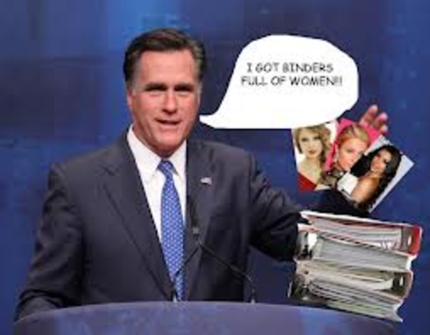 OMG MITT ROMNEY KEEPS A BINDER OF GIRLS