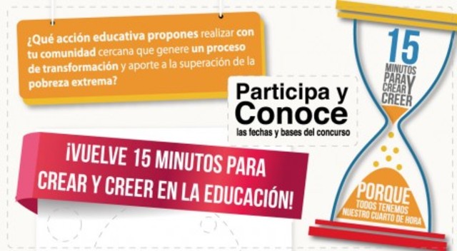 Lanzamiento de 15 minutos para crear y creer en la educación