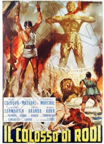 Sergio Leone diretto "The Colossus of Rhodes", "Il Colosso di Rodi."
