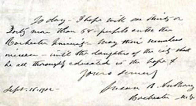 Rochester Admits Women