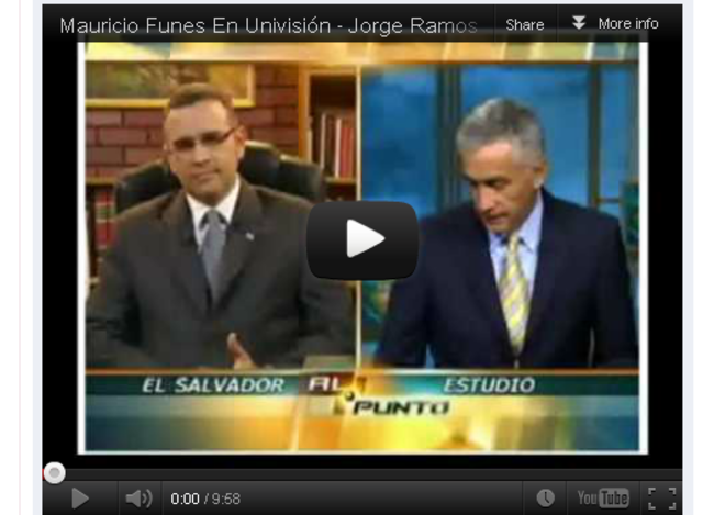 Mauricio Funes en Univisión