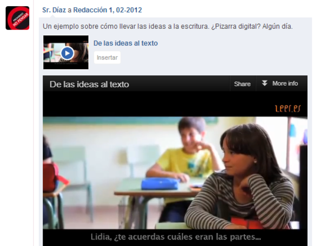 Ejemplo sobre cómo llevar las ideas a la escritura