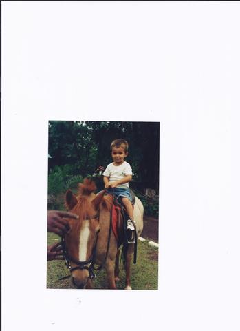 my first ride with a horse