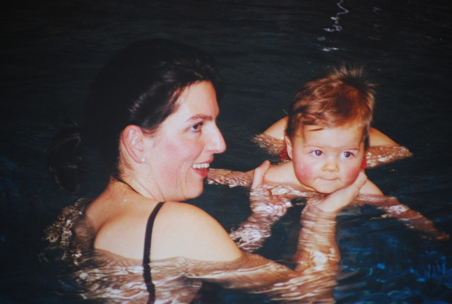 I had my first swimming class.