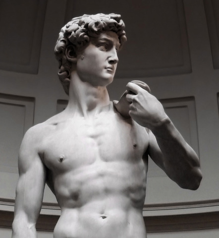 The David unveiled