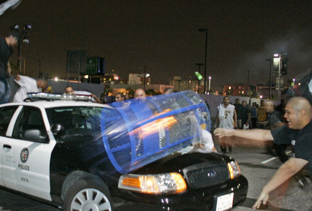 Riot in Las Angeles.