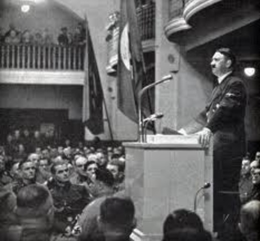 Hitler's Beer Hall Putsch.