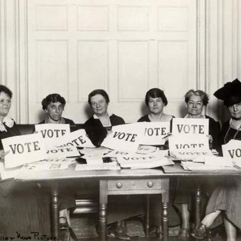 Women get to vote