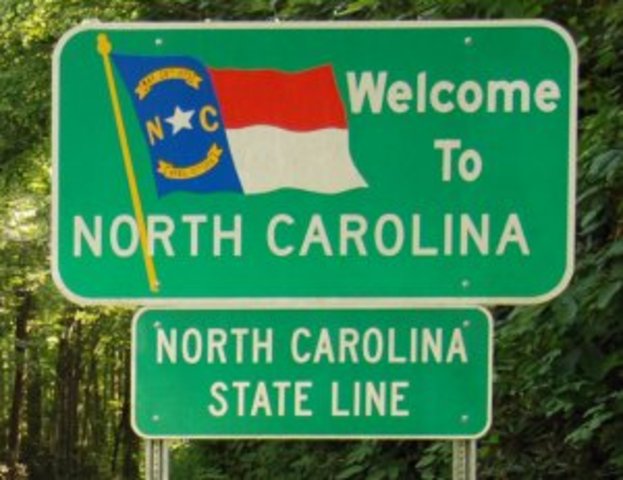 Moved to North Carolina