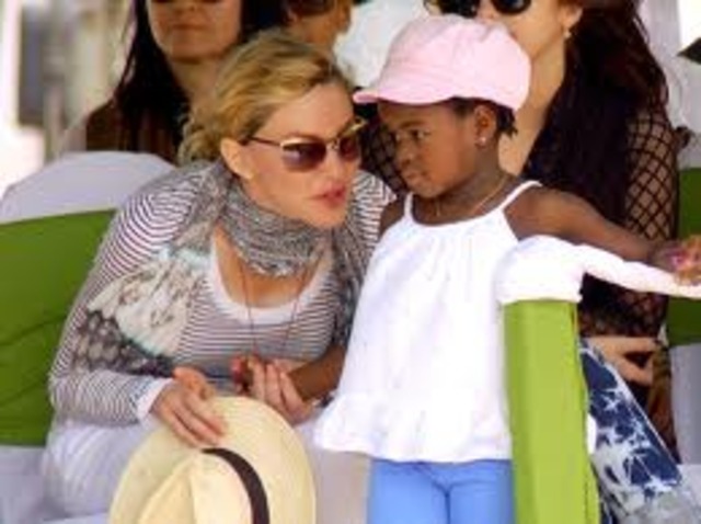 Her adopted daughter