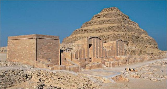 The Step Pyramid and Sham Buildings, Funerary Complex Of Djoser, Saqqara