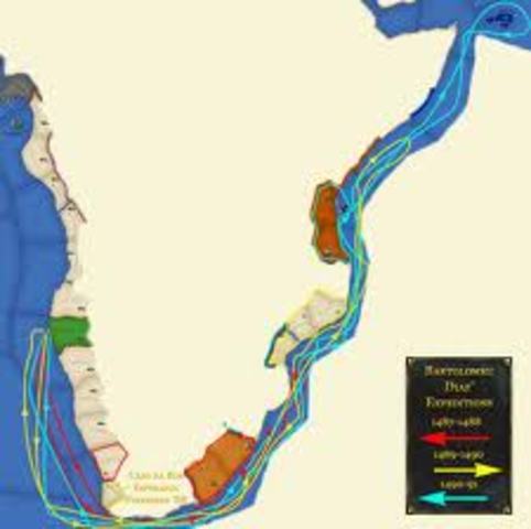 Dias' voyage into Indian Ocean