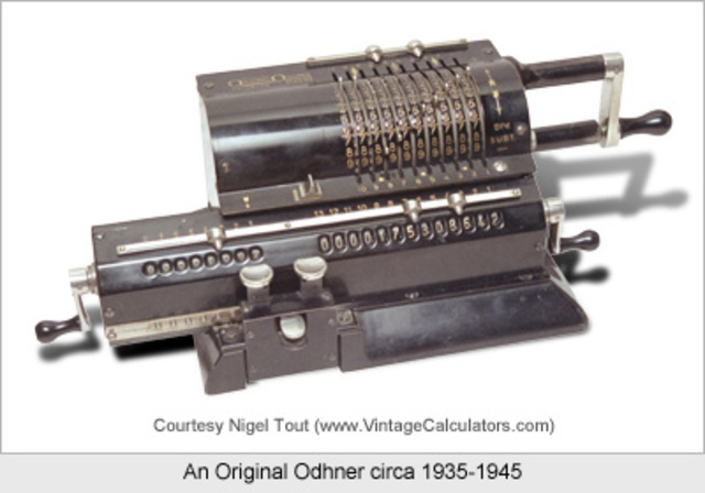 Mechanical calculators are invented