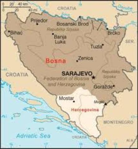 Austria annexing Bosnia and Herzegovina