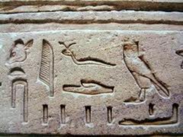 The Sumerians create the world's first writing system.