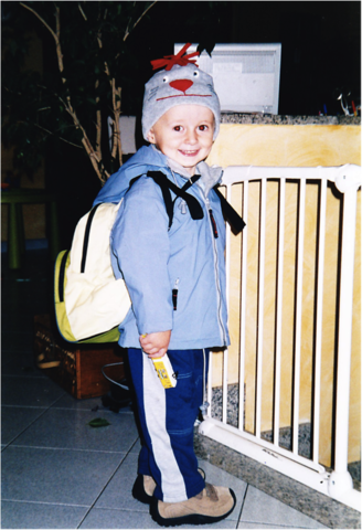 First day of school in kindergarden