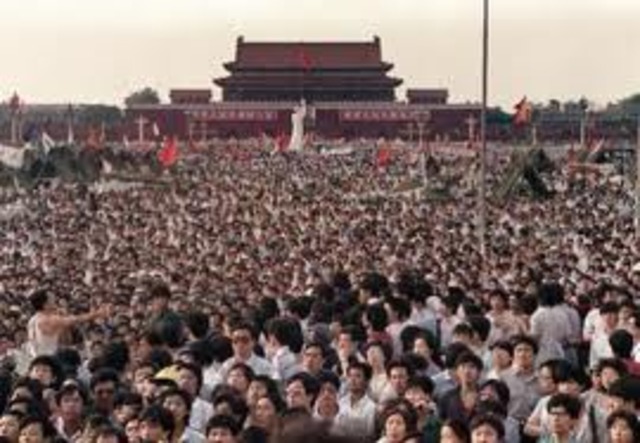 Manifestations de la place Tian’anmen.